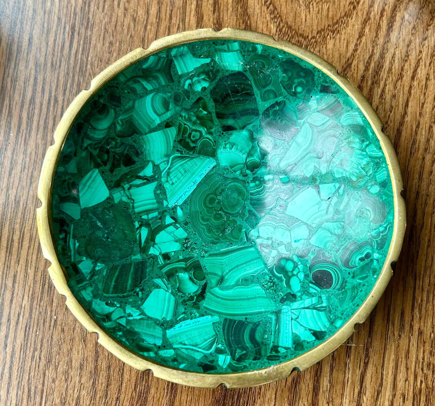 Handmade Malachite Bowl