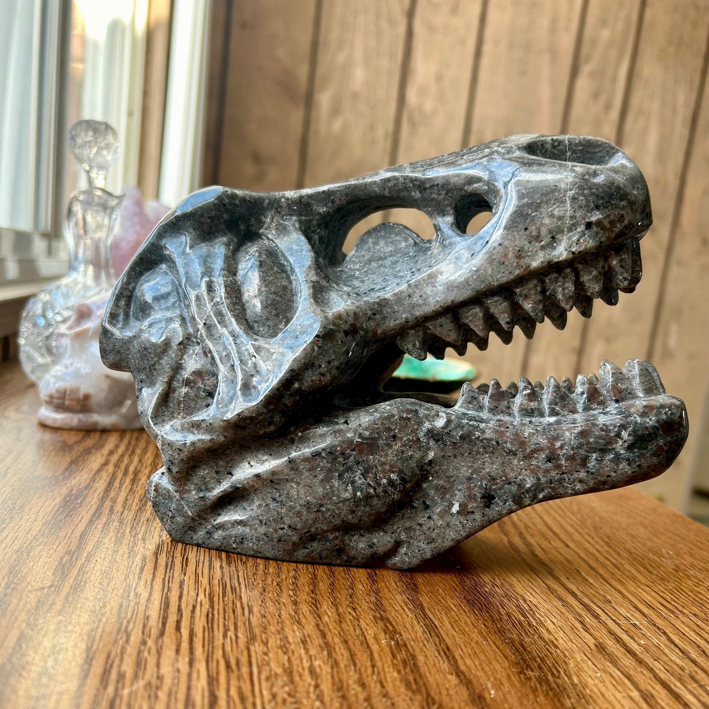 Yooperlite Dinosaur Skull Carving 4+ lb