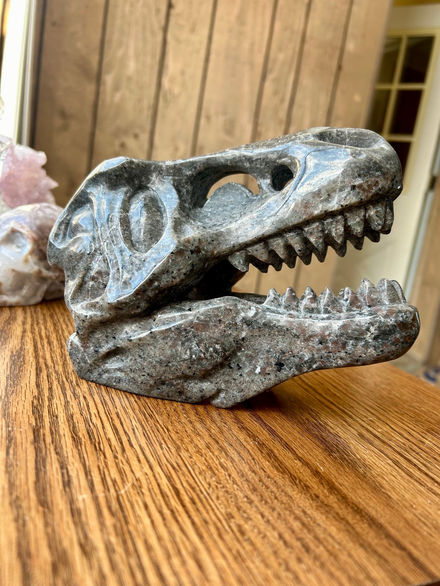 Yooperlite Dinosaur Skull Carving 4+ lb