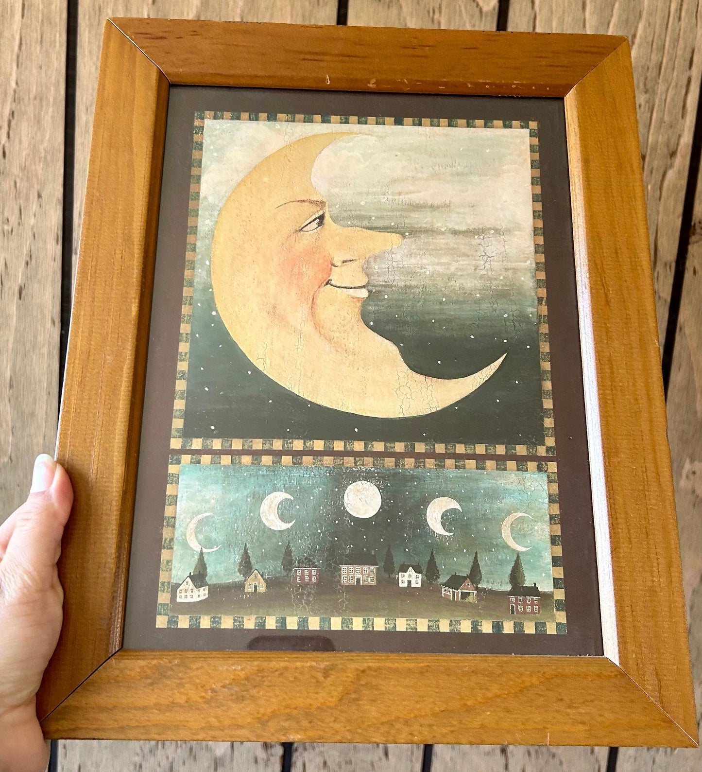 Rare Vintage David Carter Brown Framed Celestial Prints (Pair)