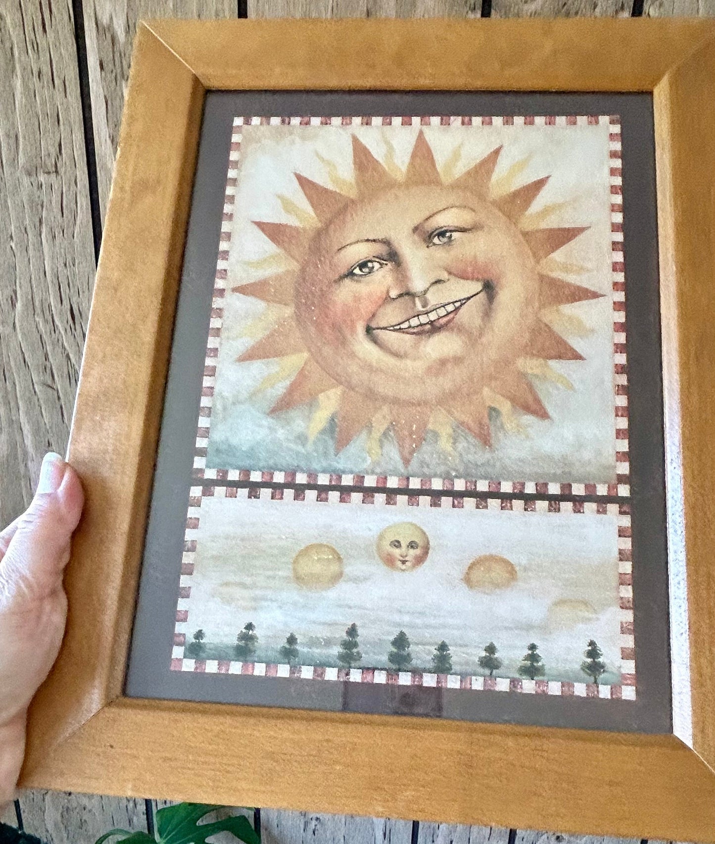 Rare Vintage David Carter Brown Framed Celestial Prints (Pair)