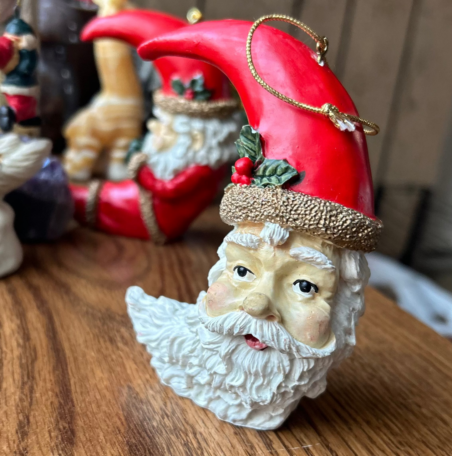 Vintage Santa Head Ornament