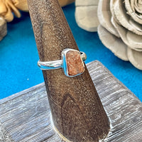 Raw Sunstone Ring Size 6