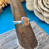 Raw Sunstone Ring Size 6