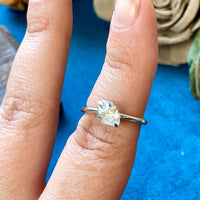 Herkimer Diamond Sterling Silver Ring, Choose size