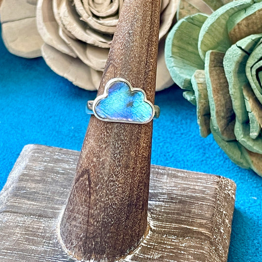 Labradorite Cloud Ring size 6