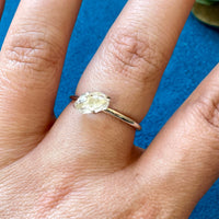 Herkimer Diamond Sterling Silver Ring, Choose size