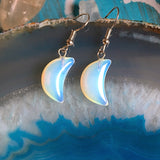 Opalite Moon Earrings