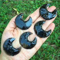 Obsidian Moon Necklace