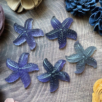 Rainbow Fluorite Starfish Carving