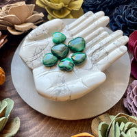 Howlite Carved Hand Bowl