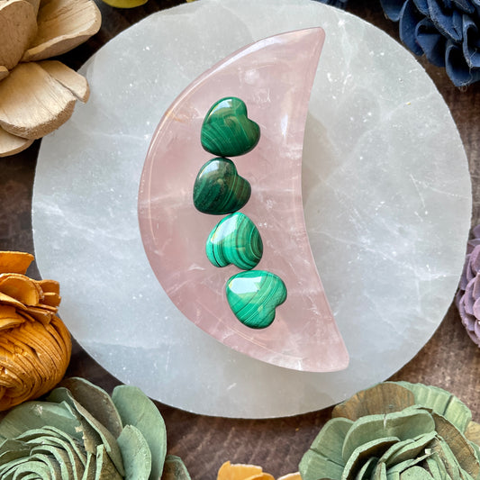 Rose Quartz Moon Bowl