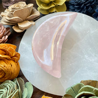 Rose Quartz Moon Bowl
