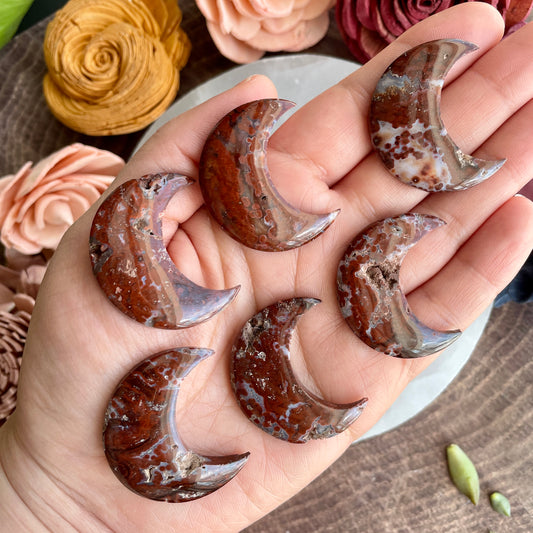 Ocean Jasper Moon Cabochon