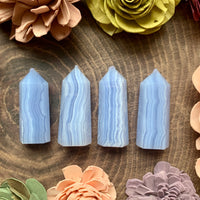 Blue Lace Agate Tower