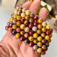 Aura Mookaite Jasper 8mm Faceted Beaded bracelet