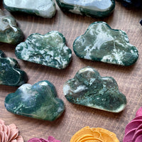 Green Moss Agate Polished Cloud