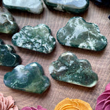 Green Moss Agate Polished Cloud