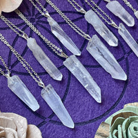 Lemurian Quartz Pendant Necklace