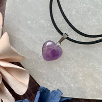 Small Amethyst Heart Necklace