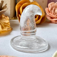Clear Quartz Witch Hat Carving