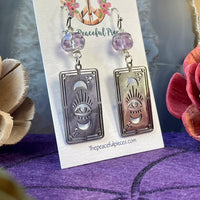 Amethyst Dangling Tarot Earrings