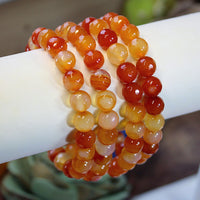 Carnelian Round 8mm beaded bracelet