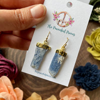 Blue Kyanite Dangling Earrings