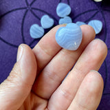 Small Blue Lace Agate Heart
