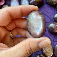 Gem Lepidolite Polished Small Palm Stone