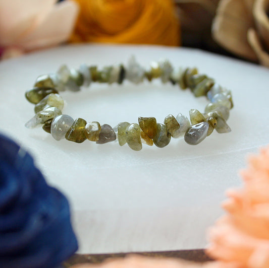 Labradorite Chip Bead Bracelet