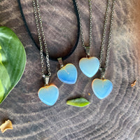 Small Opalite Heart Necklace