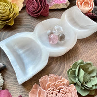 Selenite Triple Moon Bowl