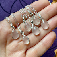 Rose Quartz Sterling Silver Necklace