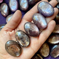 Gem Lepidolite Polished Small Palm Stone