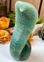 Green Aventurine Cobra Carving