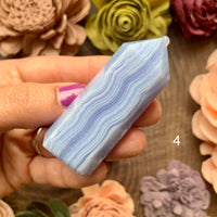 Blue Lace Agate Tower