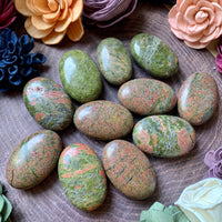 Unakite Jasper Polished Palm Stone