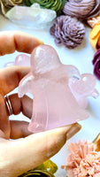 Rose Quartz Ghost Carving