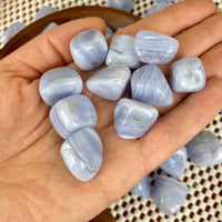 Blue Lace Agate Tumbled Stone