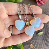 Small Opalite Heart Necklace