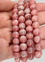 Rhodochrosite 8mm Beaded bracelet