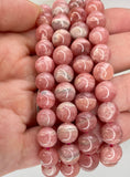 Rhodochrosite 8mm Beaded bracelet