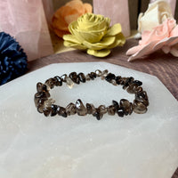 Smoky Quartz Chip Bead Bracelet