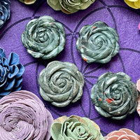 Bloodstone Flower Carving