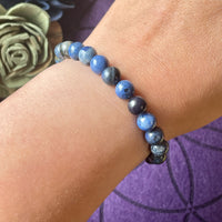 Dumortierite 8mm Beaded bracelet