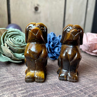 Tiger’s Eye Dog Carving