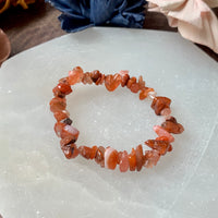 Carnelian Chip Bead Bracelet