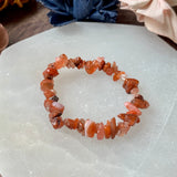 Carnelian Chip Bead Bracelet