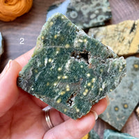 Ocean Jasper Standing Half Polished Slab